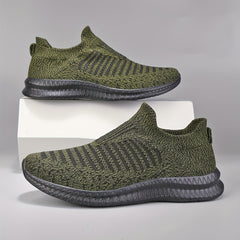 Men's Knitted Slip On Casual Shoes Breathable Lightweight Sock Shoes