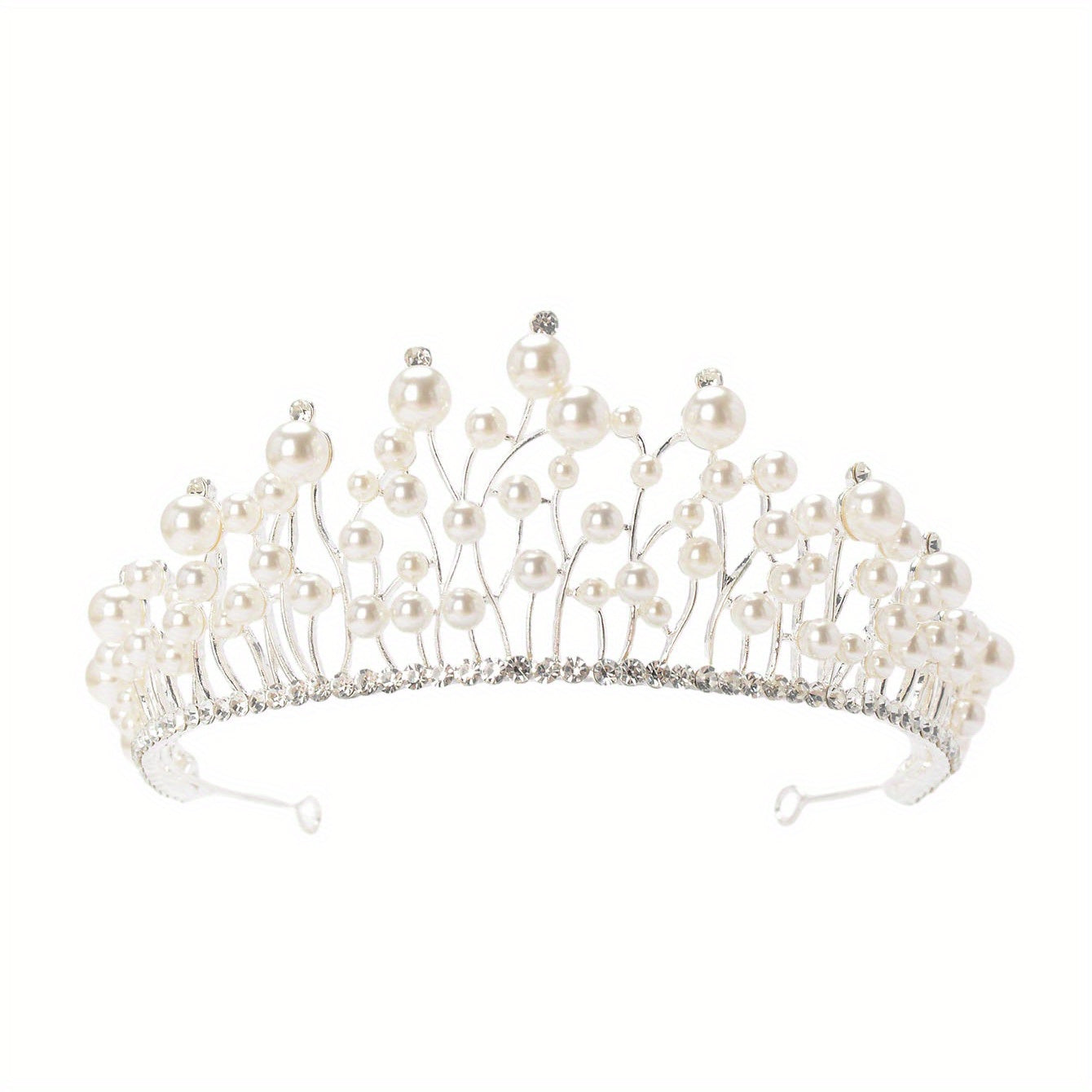 Faux Pearl Rhinestone Tiaras And Crowns Headband Crown Rhinestone Wedding Bridal