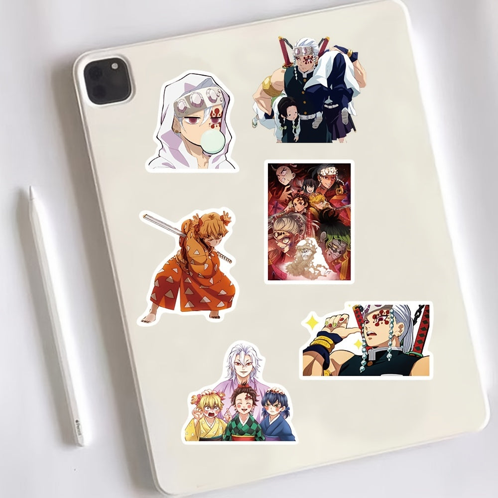 50 Anime Ghost Slayer Blade Stickers Waterproof Decorative