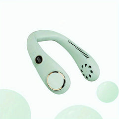 Portable Neck Fan for Outdoor Sports with LED + USB Strap
