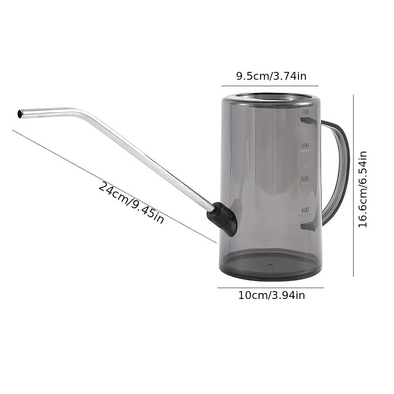 Watering Can with Long Nozzle for Succulent Plants Indoor/Outdoor Cactus Gray
