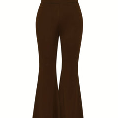  High Rise Flare Leg Pants
