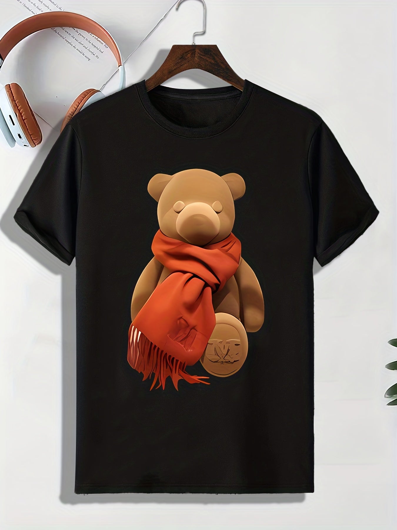 Men's Teddy Bear Pattern Active Tee