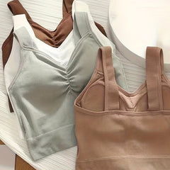 Women's V-Neck Sleeveless Padded Top 4-Pack