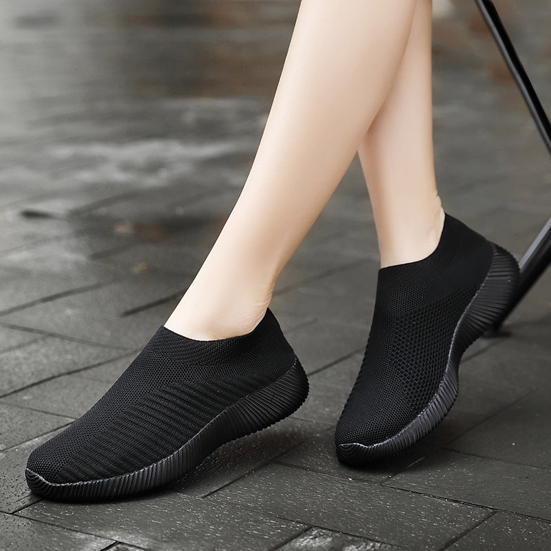 Women's Lightweight Slip On Socks Shoes Low Top Sneakers