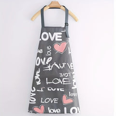 Waterproof Floral Print Apron for Gardening & Cooking