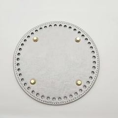 PU Leather Handbag Bottom With Holes Rivet for DIY Bags
