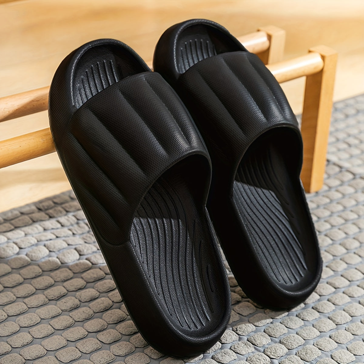 Men's Quick Drying Non Slip Slides for Indoor & Outdoor