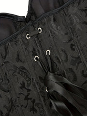  Gothic Body Shaper Jacquard Bustier Lingerie