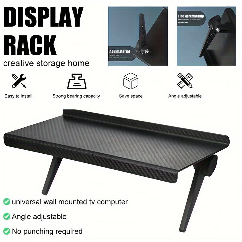 Adjustable TV Screen Top Shelf Computer Monitor Stand Router Storage Stand Shelf