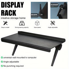Adjustable TV Screen Top Shelf Computer Monitor Stand Router Storage Stand Shelf