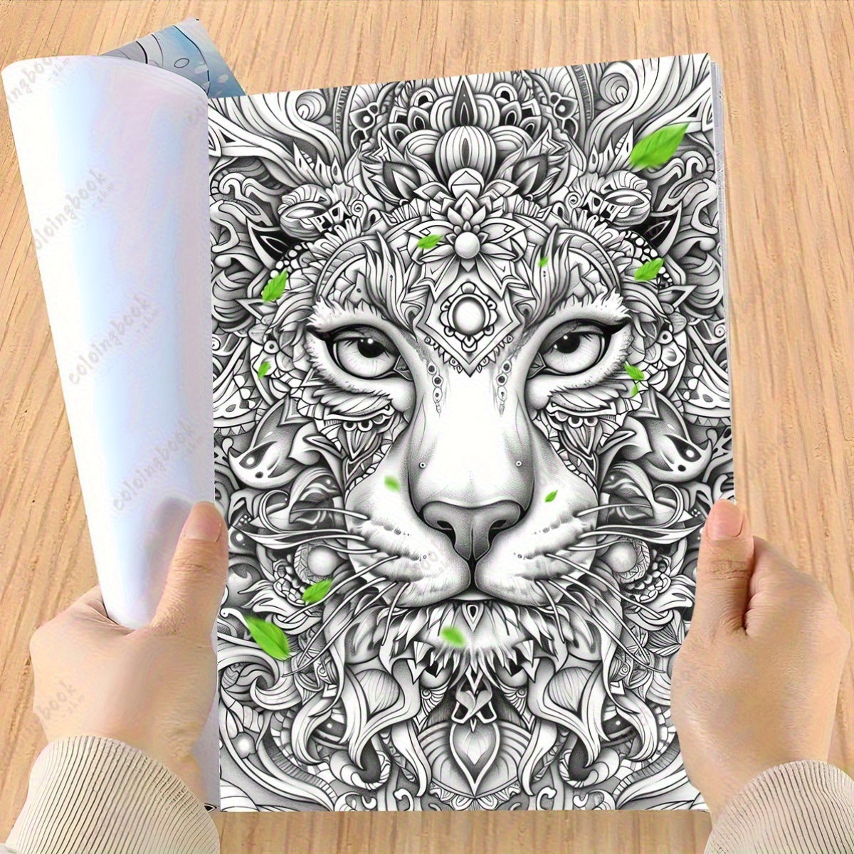 Animal Mandalas Coloring Book - Vibrant Cat & Intricate Patterns for Adults