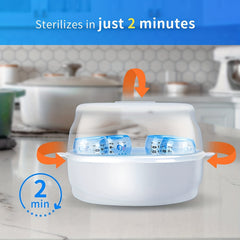Baby Bottle Microwave Steam Sterilizer Disinfection Box