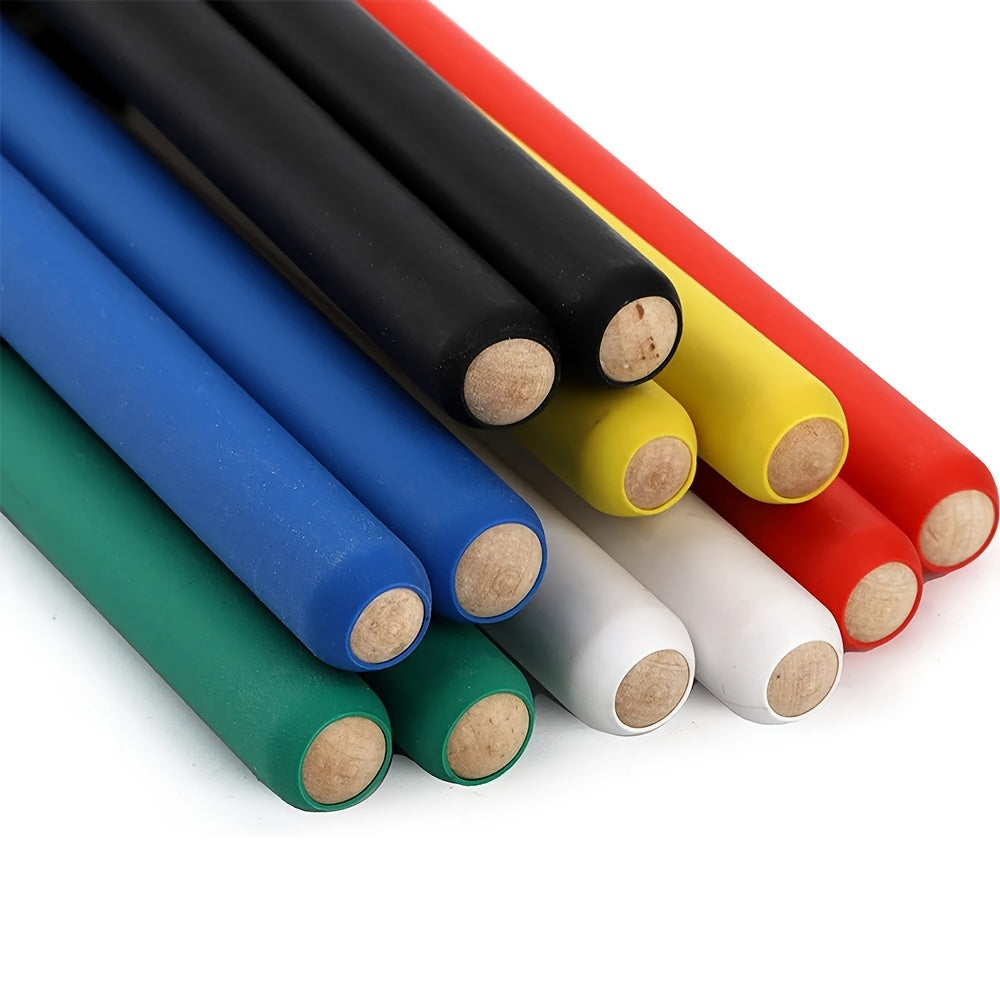 5A Maple Wood Tip Drumsticks with Non Slip Rubber Handle