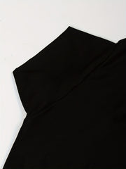  Solid High Neck Tank Top
