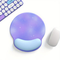 Multicolor Purple Starry Sky Wrist Mouse Pad