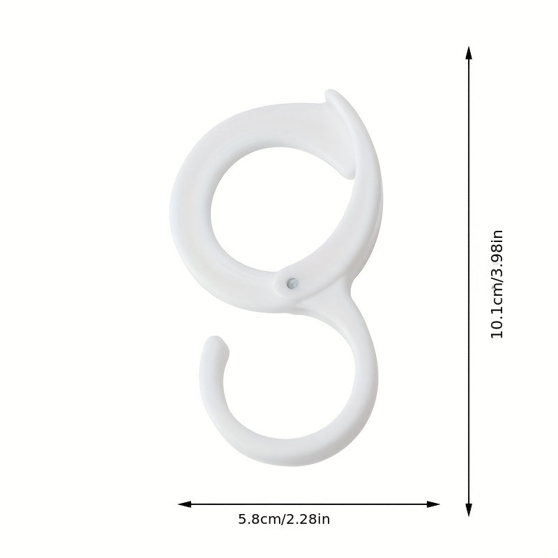 3pcs S-shaped Rack Hanging Cabinet Hook Bathroom Lock Hook