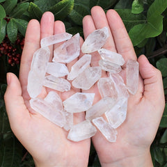 2" 2.54/5.08cm Transparent Quartz Crystal Point Pendant