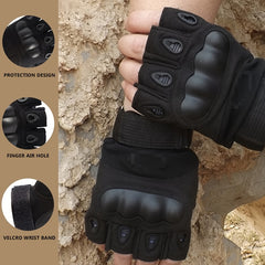 Half Finger Tactical Gloves for Men, Military Hiking Cycling Sports Gloves