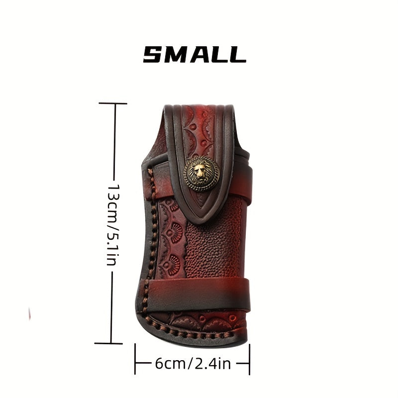 Cowhide Leather Cover for Outdoor Folding Knives