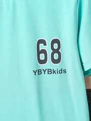 2 Boys Sports Number 68 Short Sleeve T shirts Basketball Set