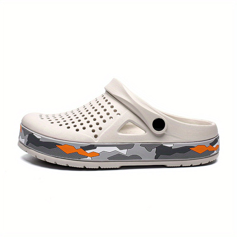 Men's Lightweight Comfy Clogs Hollow Out Non Slip Garden Shoes Summer