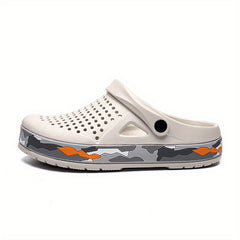 Men's Lightweight Comfy Clogs Hollow Out Non Slip Garden Shoes Summer