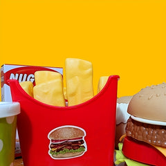 Kids Play House Toys Hamburger Fries Kitchen Set Food Toys