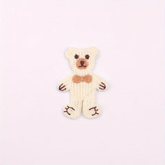 10pcs Colorful Bear Head Embroidery Patch DIY Clothing Accessories