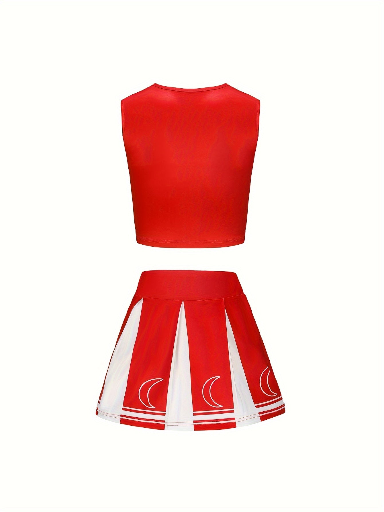Girls Sleeveless Cheerleader Outfits Halloween Spirit