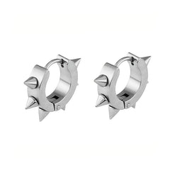 Barbed Titanium Steel Earrings Piercing Hoop Ear Cuffs