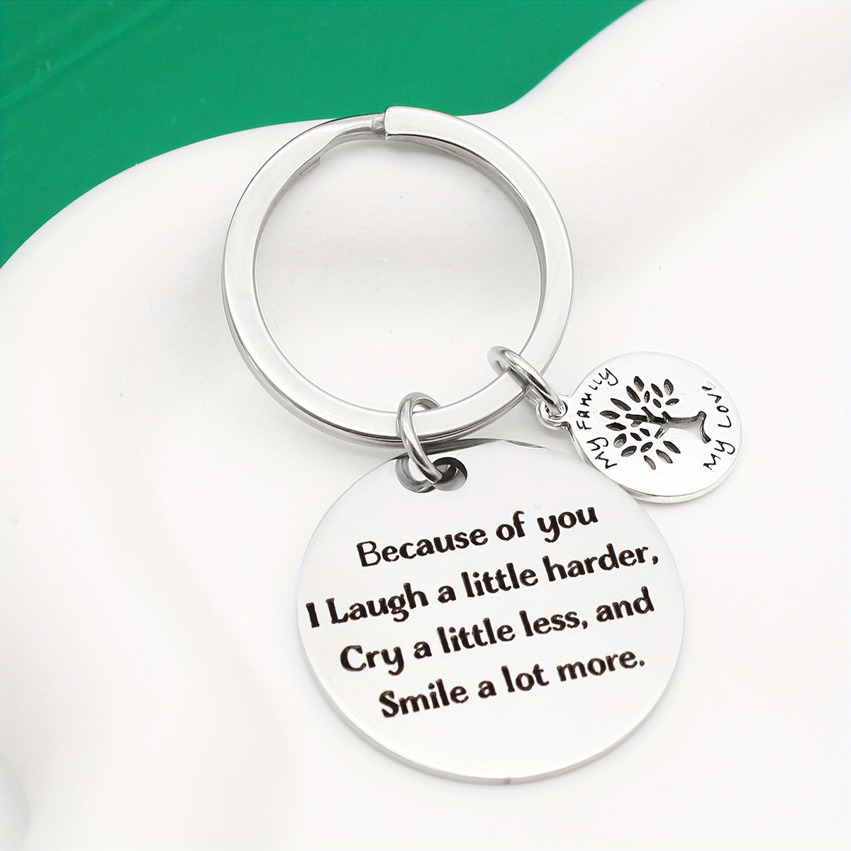 Because Of You Keychain And Christmas Special Gift