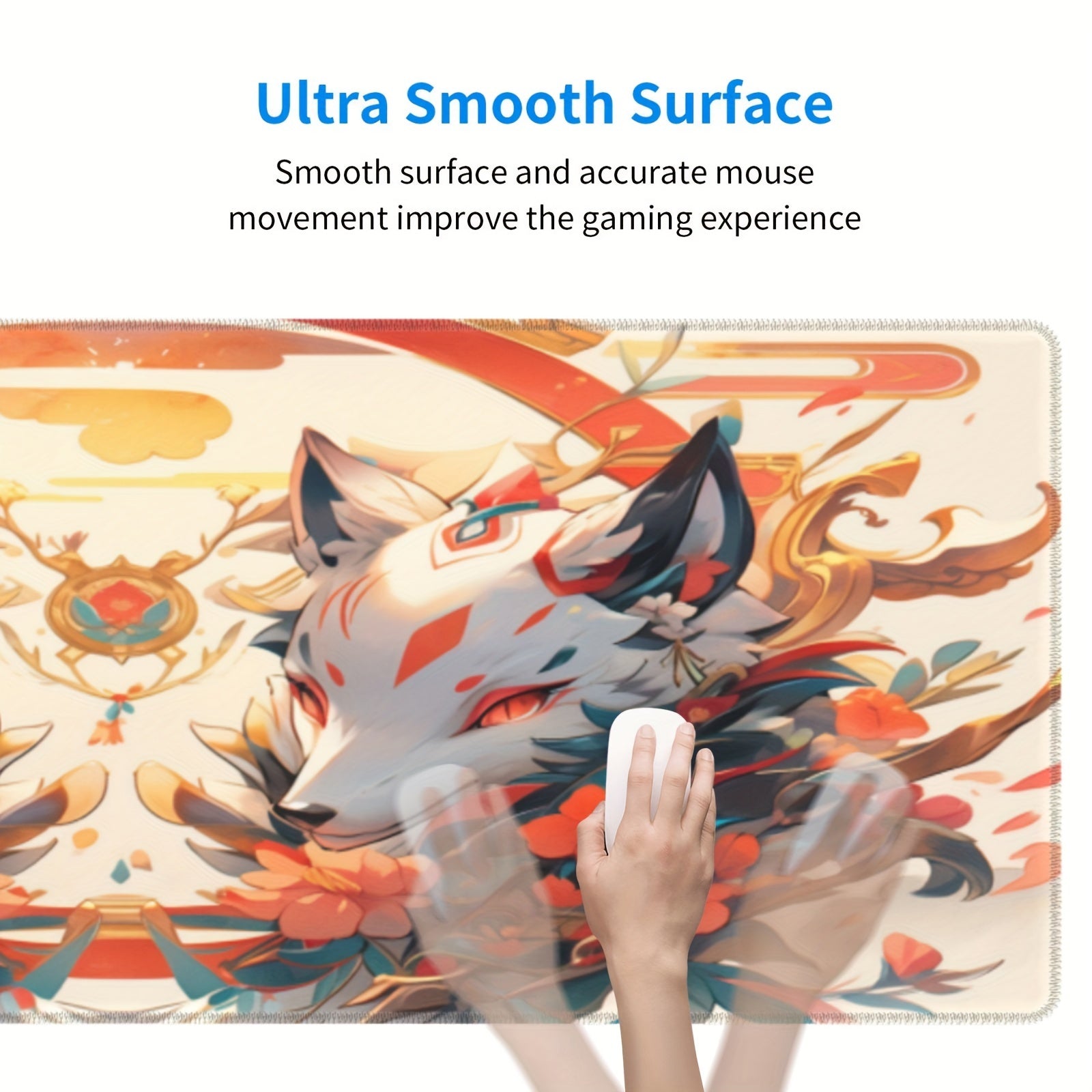 Fox Desk Accessories Soft Material Comfortable Gaming Mouse Pad