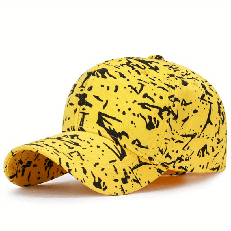 Dotted Print Cotton Baseball Cap Hip Hop Candy Casual Dad Hats Adjustable