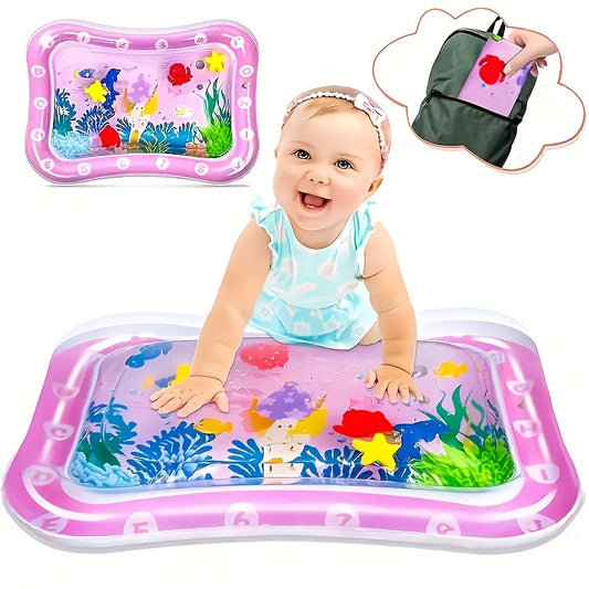 WELLFAR Pink Inflatable Crawling Mat with PE Surface