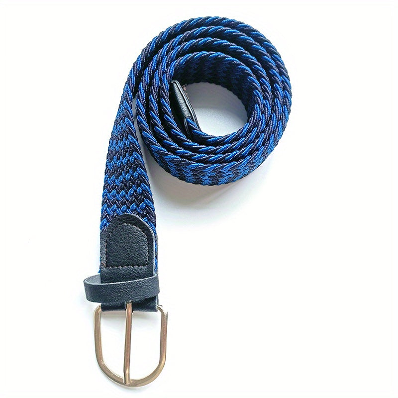 Casual Elastic Braided Belt No Punching Braided Belt