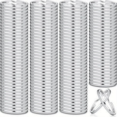 20pcs Silver Plated Blank Key Ring Split Rings Bulk 2.54 cm