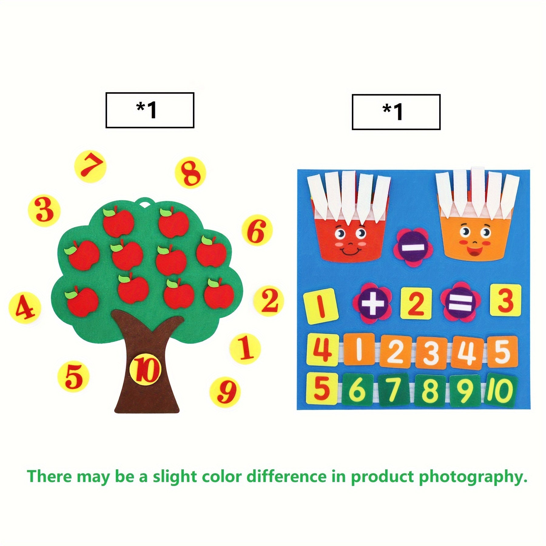 Felt Number Toy for Kids Educational Counting & Fine Motor Skills Development