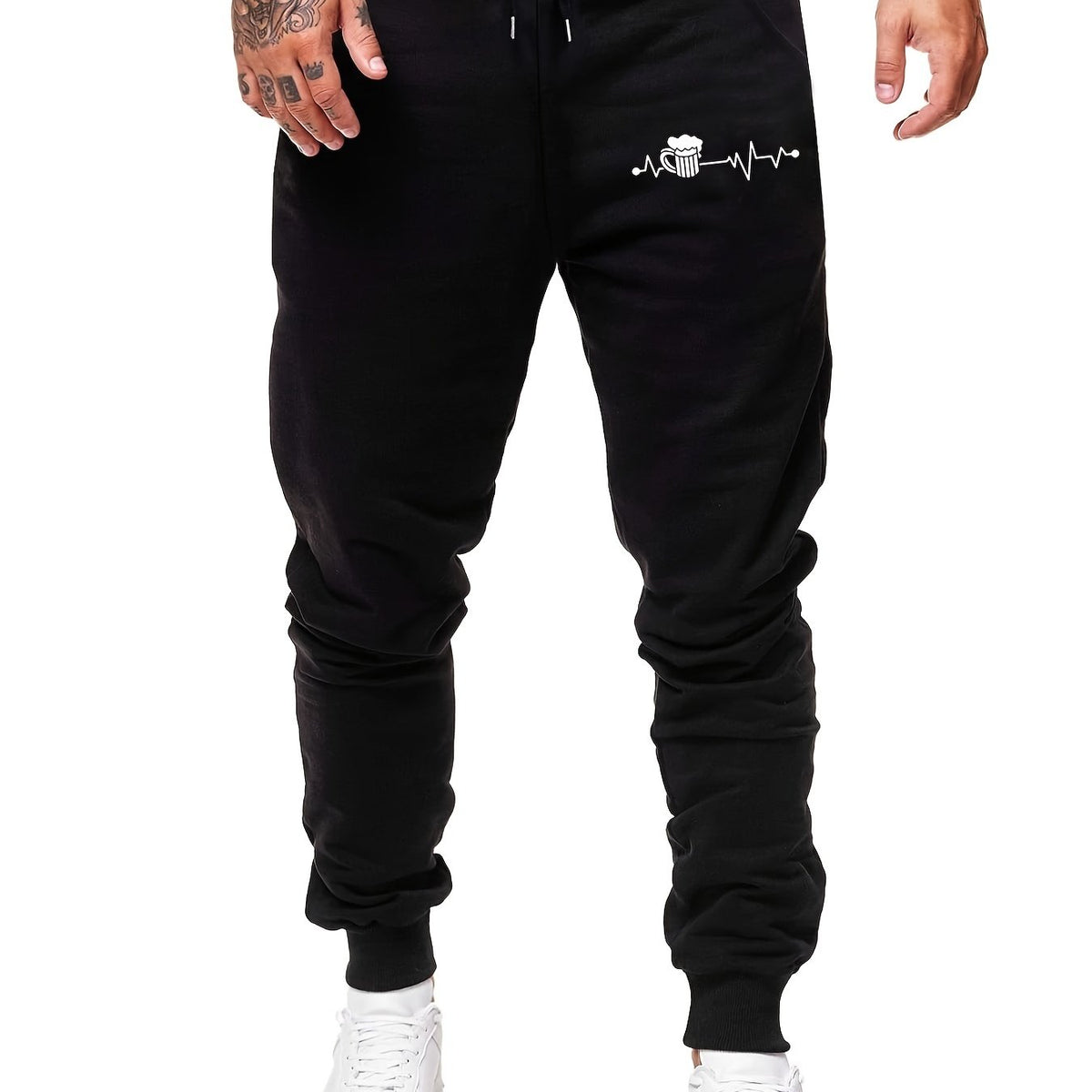 Men's Beer Graphic Sherpa Fleece Active Sweatpants