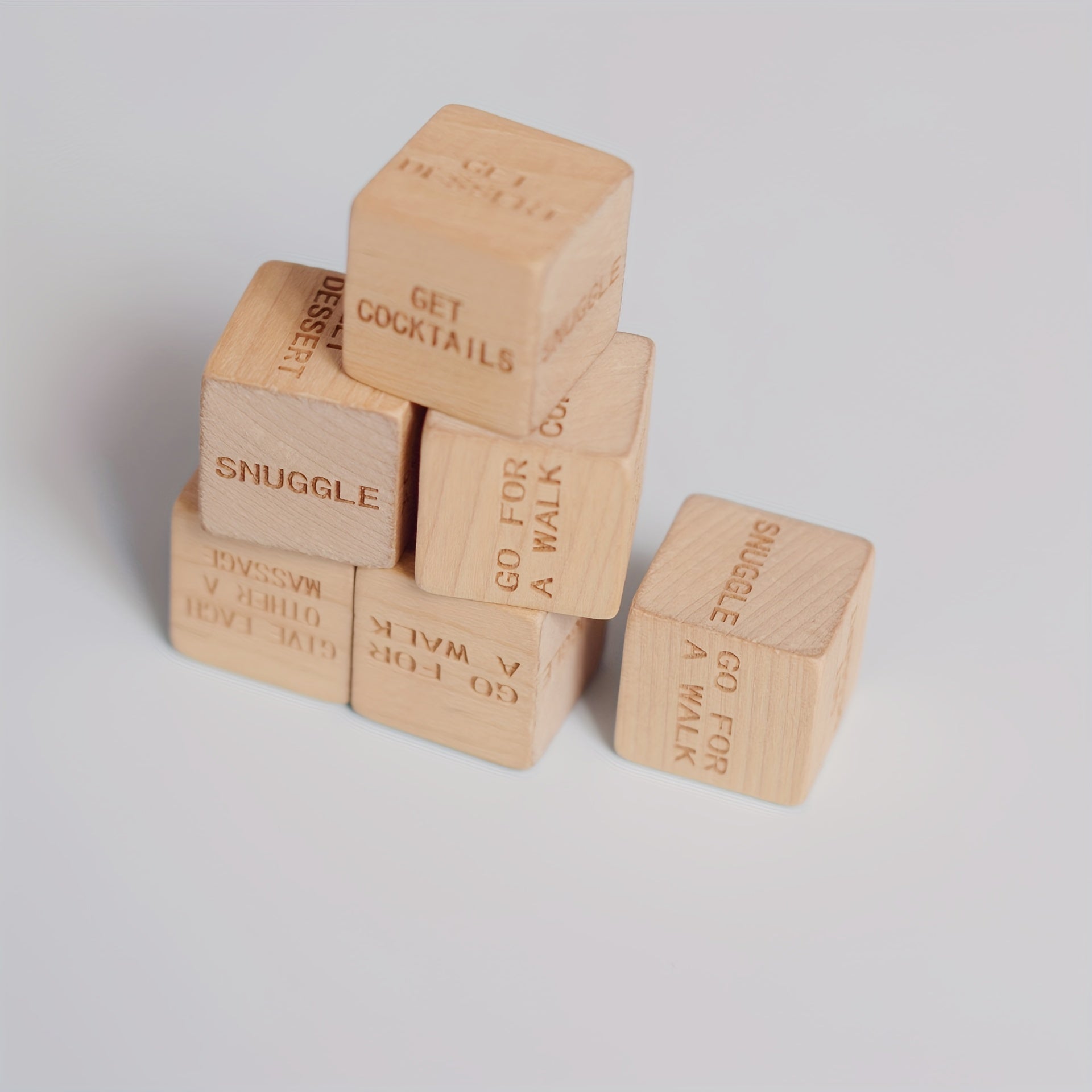 Date Night Wooden Dice Game For Couples