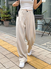  Women's High Waist Suit Pants
