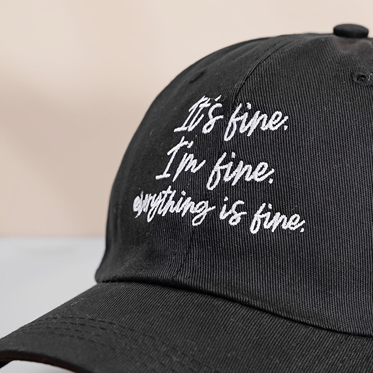 Letter Embroidery Baseball Cap Cotton Sun Hat Women Men Unisex
