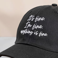 Letter Embroidery Baseball Cap Cotton Sun Hat Women Men Unisex
