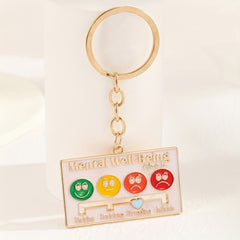 Colorful Zinc Alloy Keychain Men's Holiday Gift