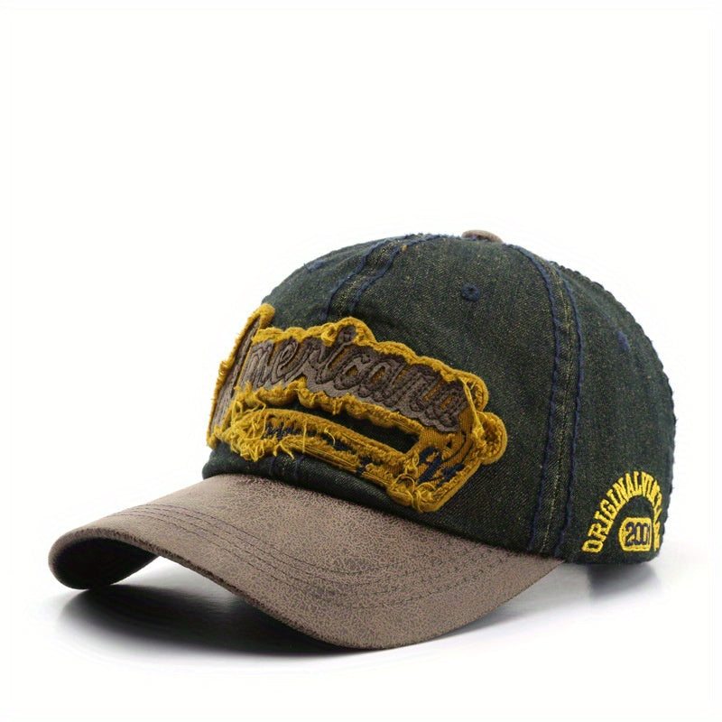 Japanese Retro Denim Peaked Cap Sun Protection Baseball