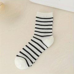 Colorblock Mid Tube Socks Women's Stockings