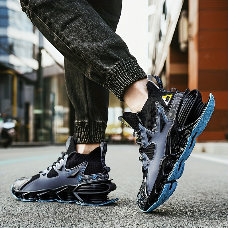 Men's Comfy Breathable Woven Knit Running Shoes