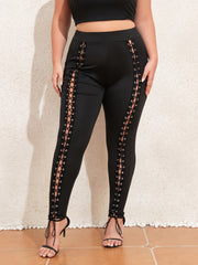  Lace High Waisted Stretch Skinny Leggings