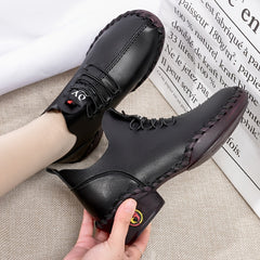 Women's Low Heel Oxfords Lightweight Lace Up Shoes