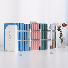 Adjustable Metal Bookends for Organizing Office Books